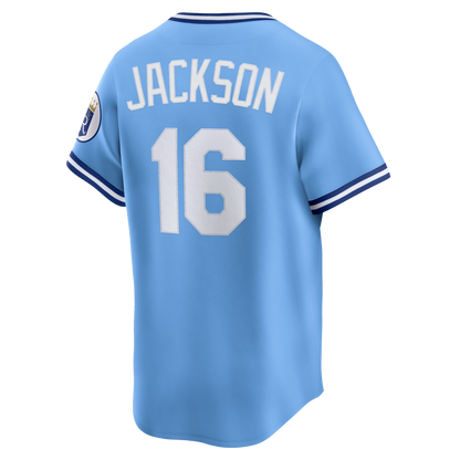 Bo Jackson Kansas City Royals Nike Throwback Cooperstown Collection Limited Jersey - Light Blue