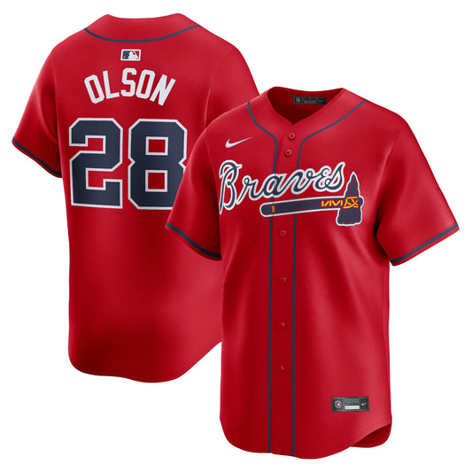 Matt Olson Atlanta Braves Nike Alternate Limited Player Jersey – Red