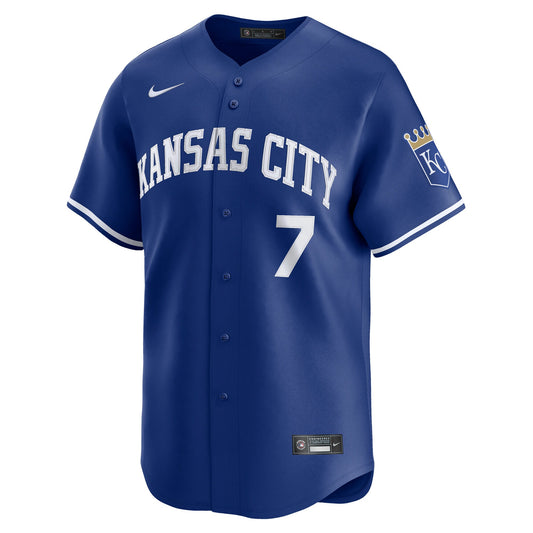 Bobby Witt Jr. Kansas City Royals Nike Alternate 2 Limited Player Jersey - Royal