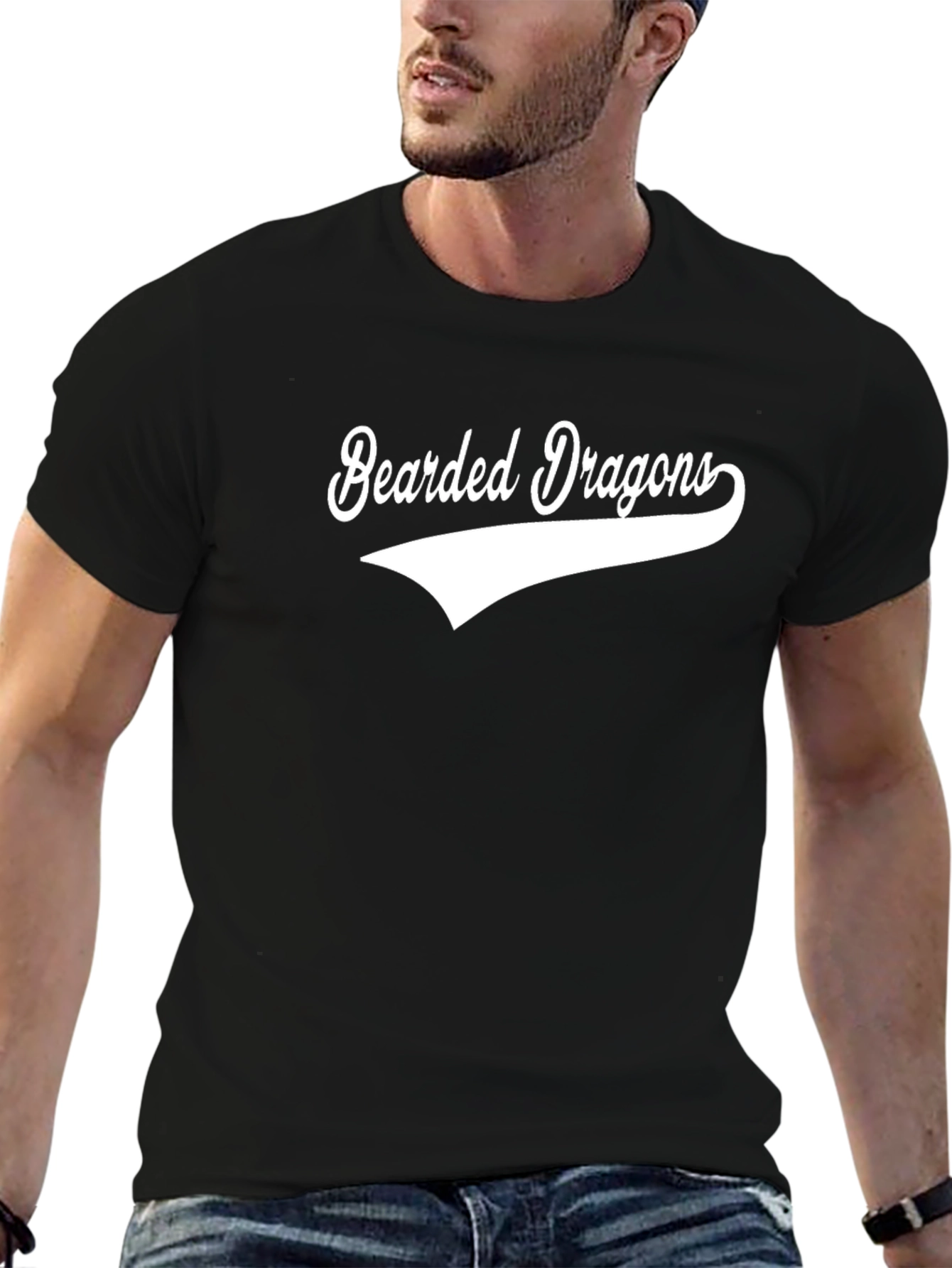 Bearded Dragons Tee - Black Cotton T-Shirt