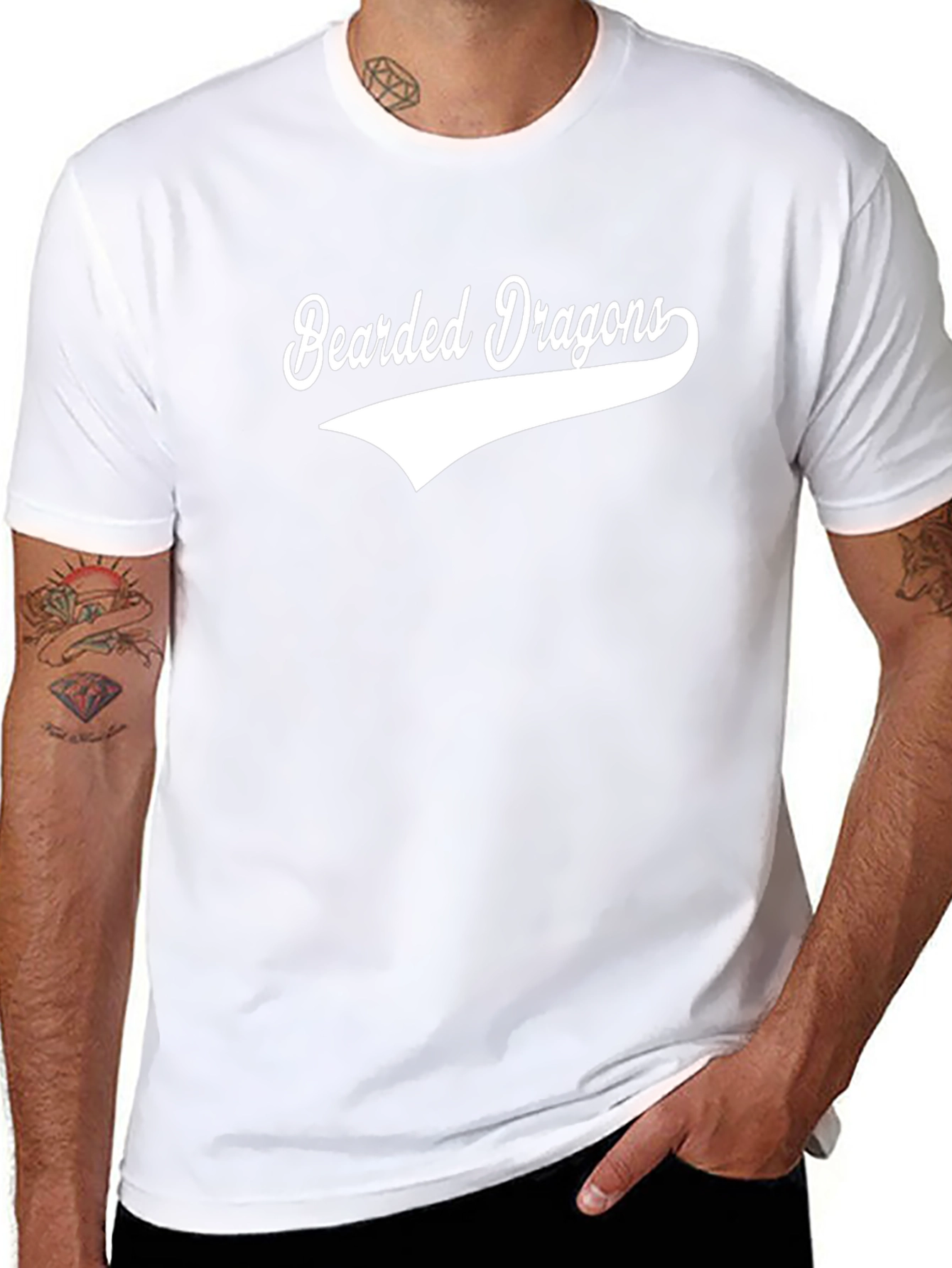Bearded Dragons Tee - Black Cotton T-Shirt