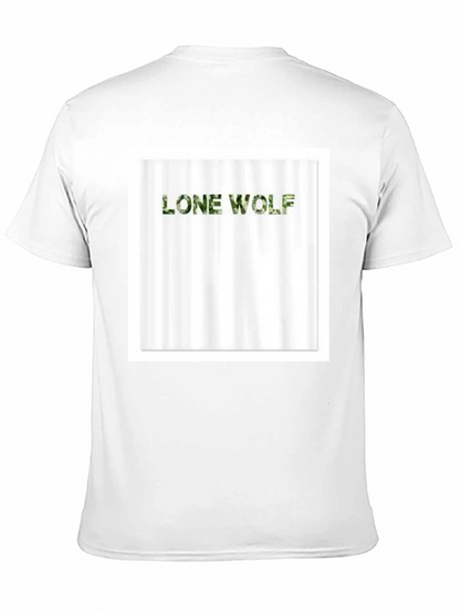 Lone Wolf Camo Tee - Mens Black T-Shirt