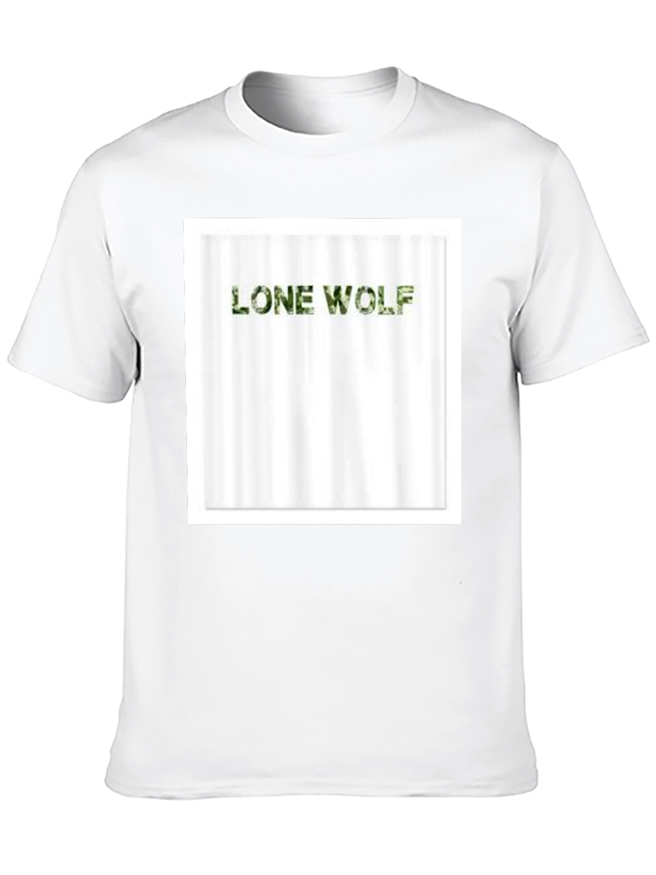 Lone Wolf Camo Tee - Mens Black T-Shirt