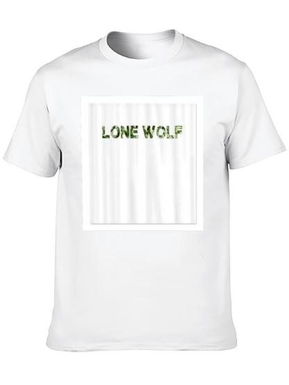 Lone Wolf Camo Tee - Mens Black T-Shirt