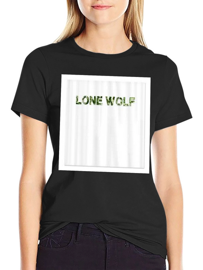 Lone Wolf Camo Tee - Mens Black T-Shirt