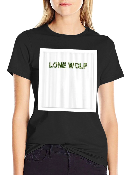 Lone Wolf Camo Tee - Mens Black T-Shirt