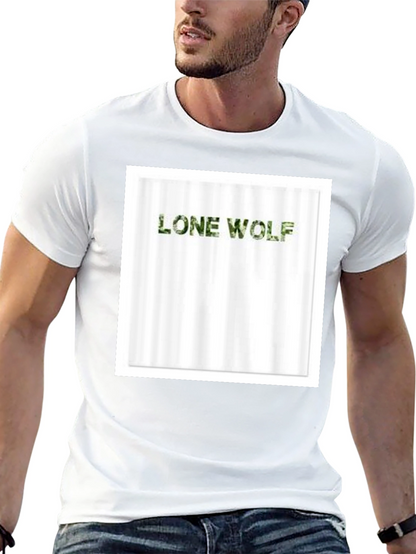 Lone Wolf Camo Tee - Mens Black T-Shirt