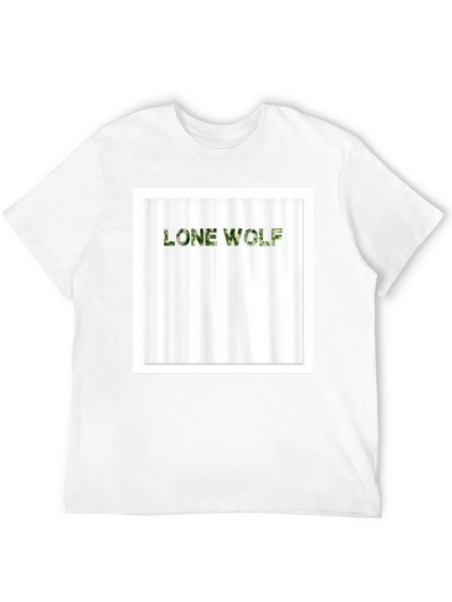 Lone Wolf Camo Tee - Mens Black T-Shirt