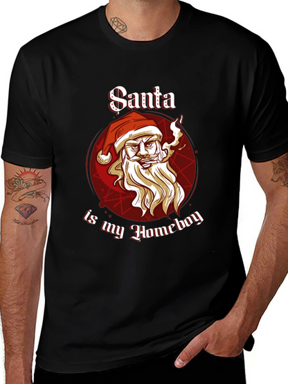 Santa Is My Homeboy Graphic T-Shirt