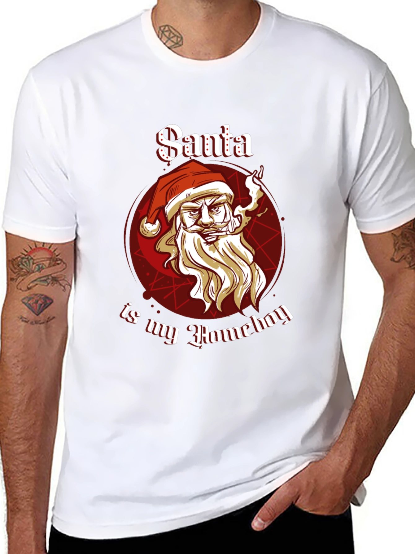 Santa Is My Homeboy Graphic T-Shirt
