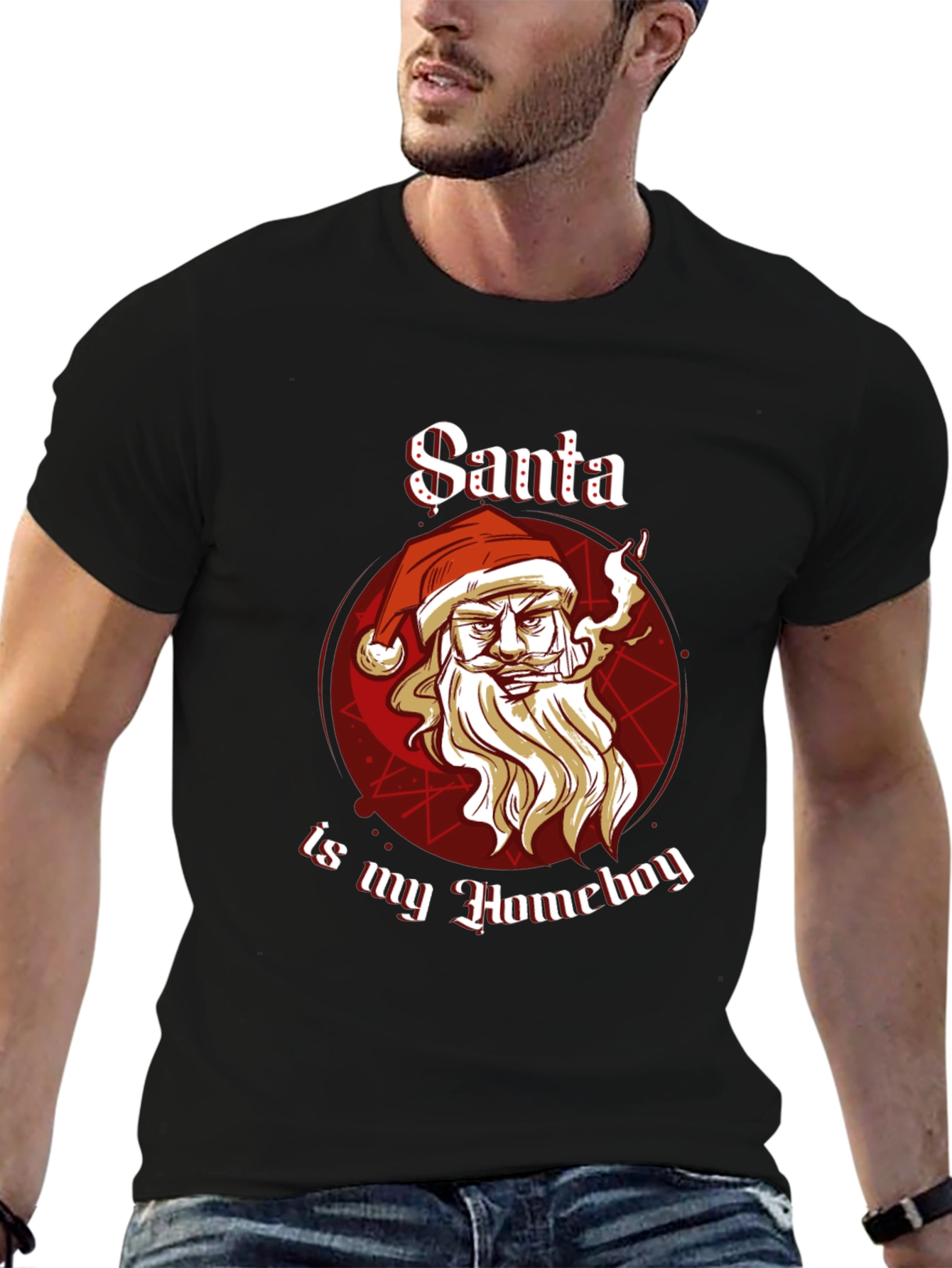 Santa Is My Homeboy Graphic T-Shirt