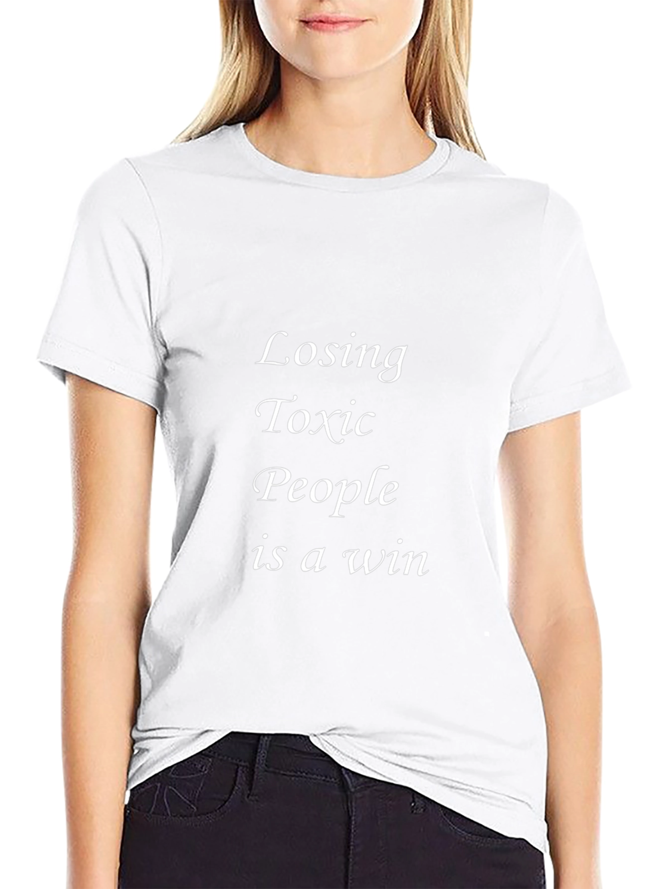 Losing Toxic People is a Win Black T-Shirt