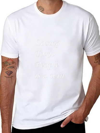 Losing Toxic People is a Win Black T-Shirt