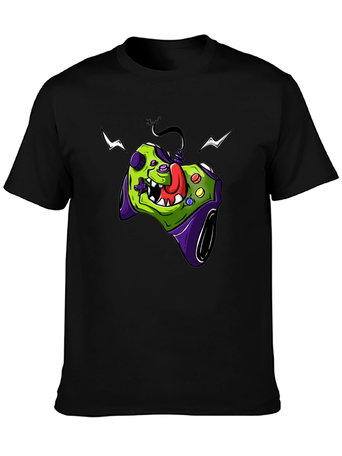 Gamer Controller Graphic Tee - Black