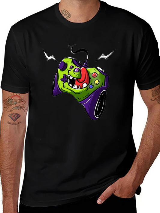 Gamer Controller Graphic Tee - Black