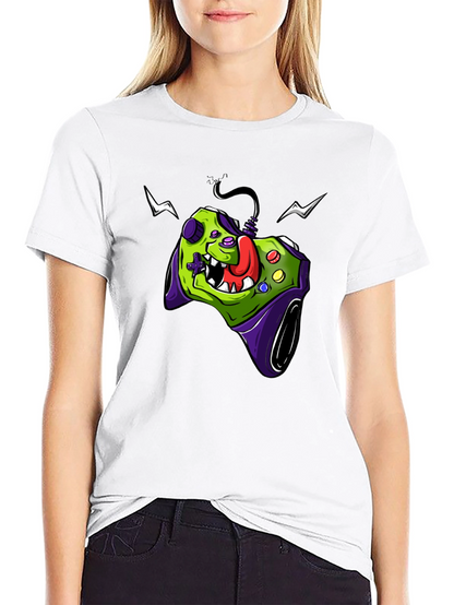 Gamer Controller Graphic Tee - Black