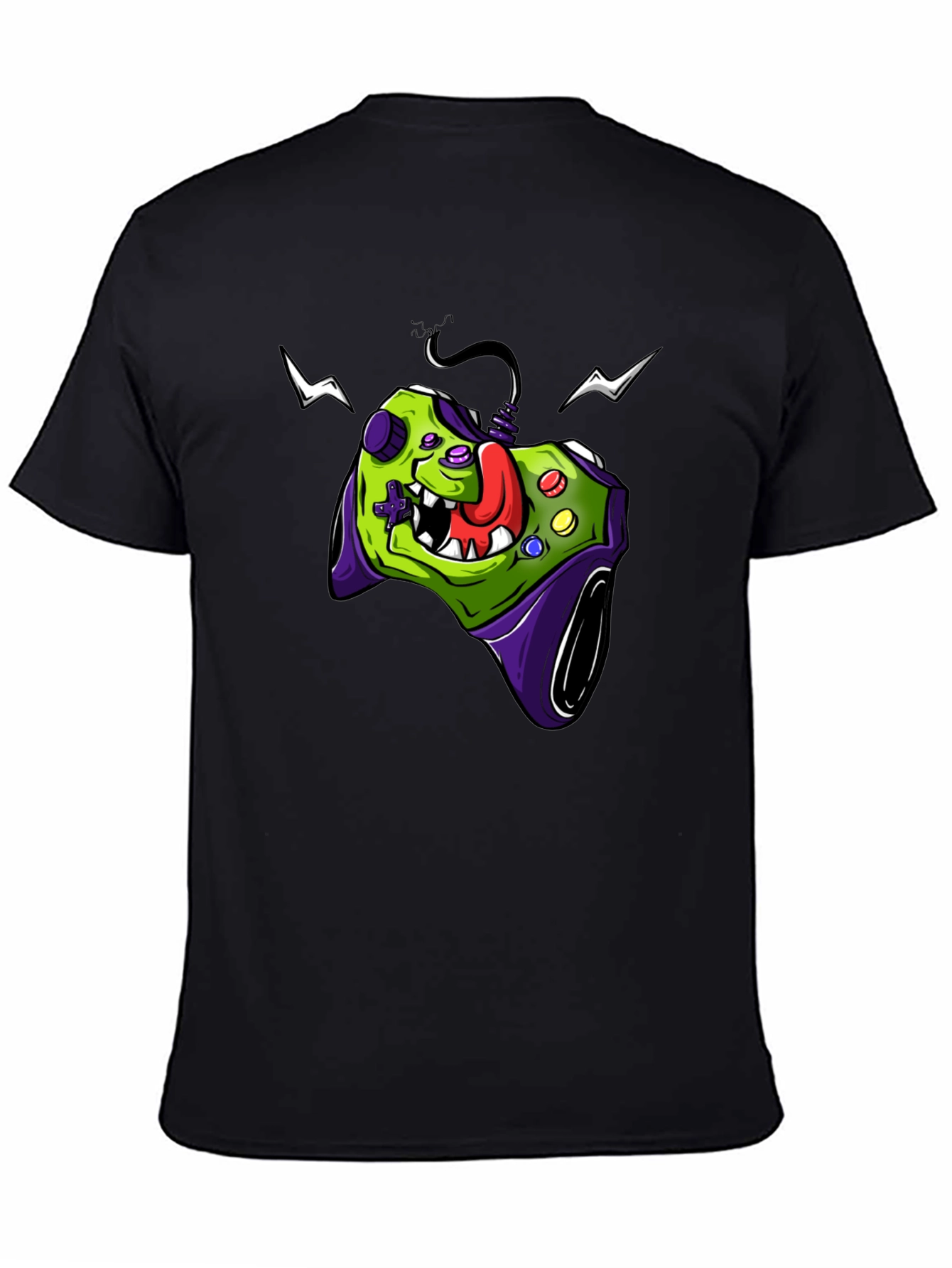 Gamer Controller Graphic Tee - Black