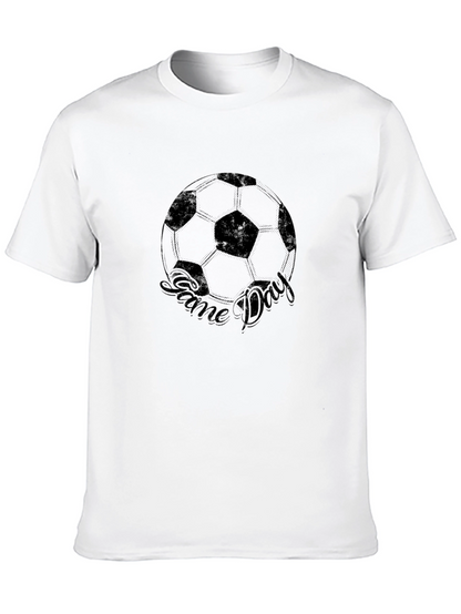 Game Day Soccer T-Shirt - Black Cotton Tee