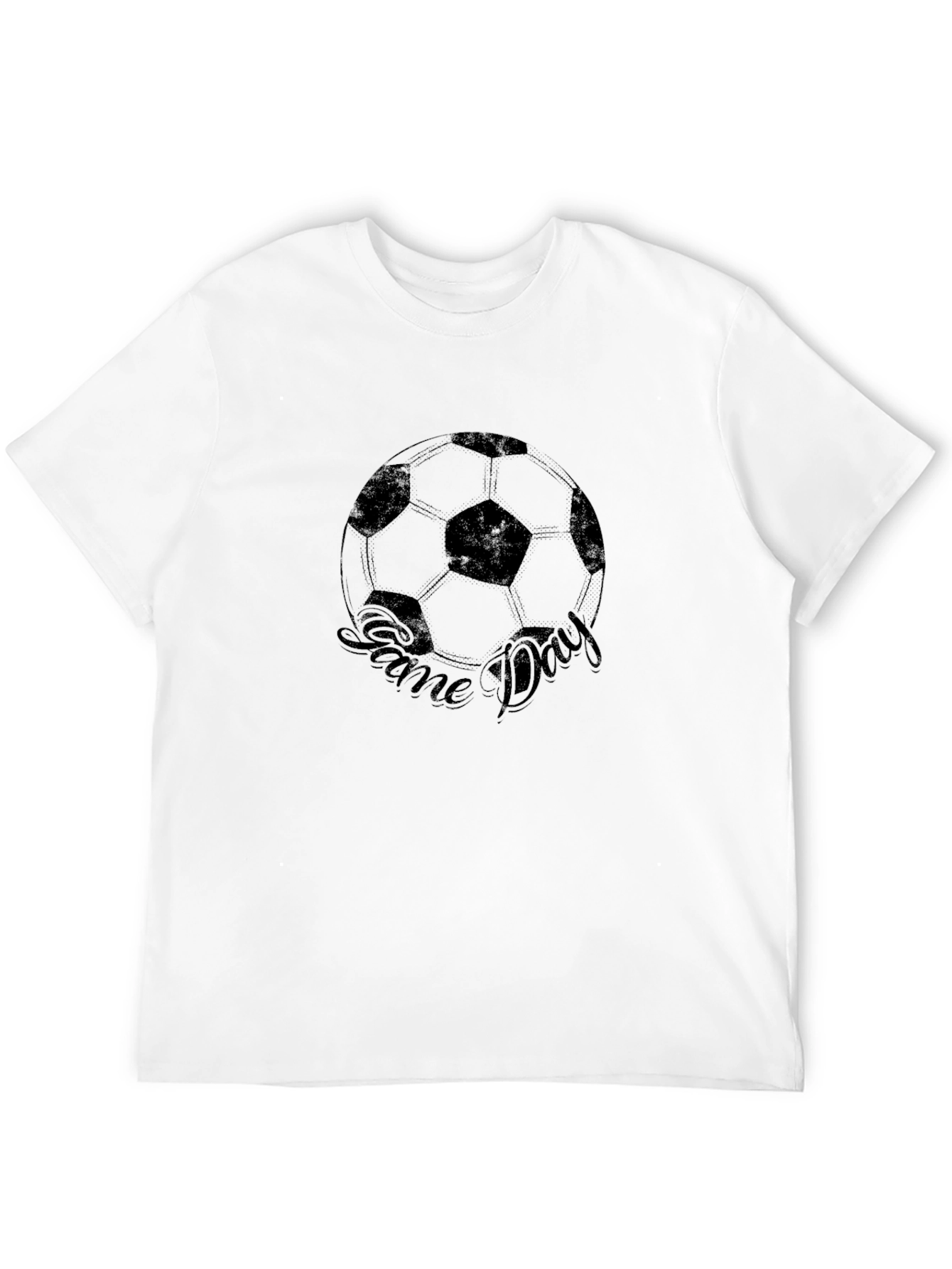 Game Day Soccer T-Shirt - Black Cotton Tee
