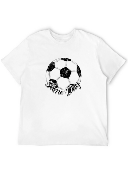 Game Day Soccer T-Shirt - Black Cotton Tee