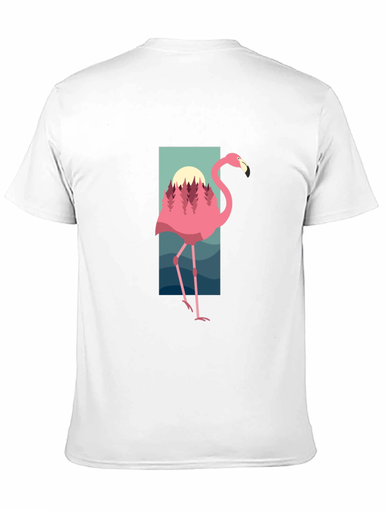 Flamingo Graphic Tee - Tropical Style