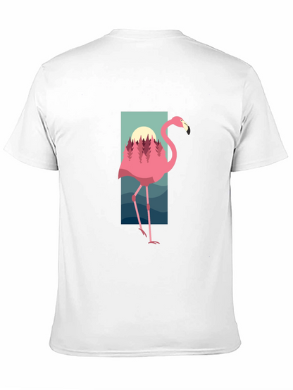 Flamingo Graphic Tee - Tropical Style