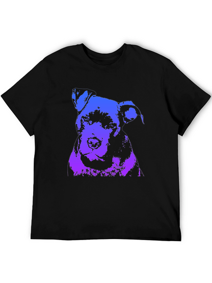 Dog Graphic Print Crew Neck T-Shirt