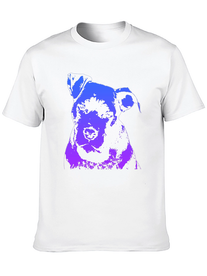 Dog Graphic Print Crew Neck T-Shirt