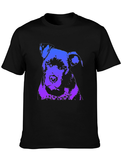 Dog Graphic Print Crew Neck T-Shirt