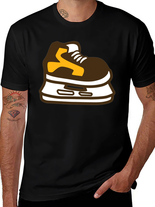 Hockey Skate Graphic Tee - Black