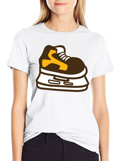 Hockey Skate Graphic Tee - Black