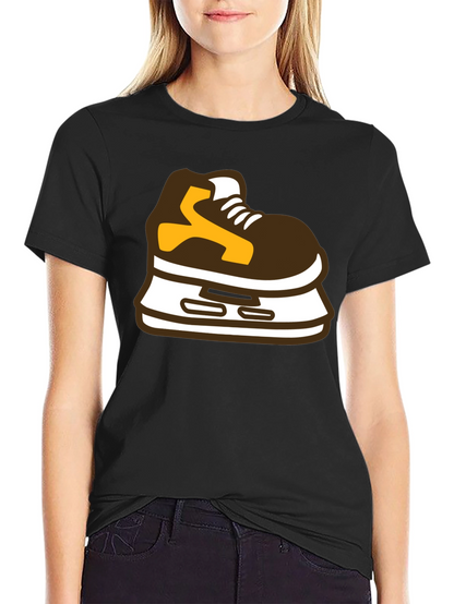 Hockey Skate Graphic Tee - Black