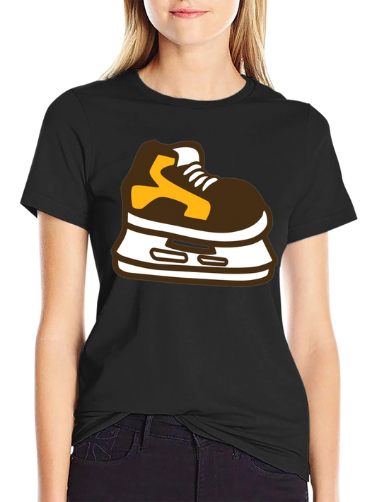 Hockey Skate Graphic Tee - Black