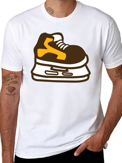 Hockey Skate Graphic Tee - Black