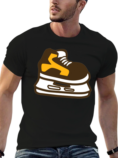 Hockey Skate Graphic Tee - Black