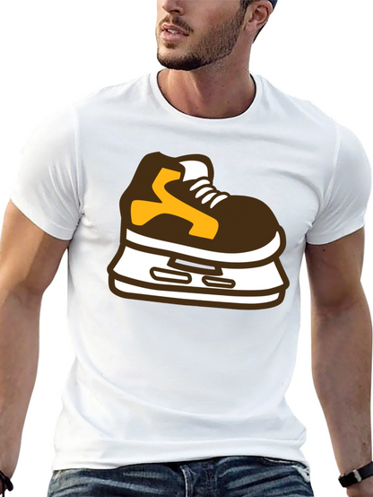 Hockey Skate Graphic Tee - Black
