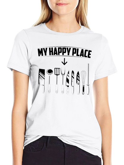 My Happy Place Chef T-Shirt