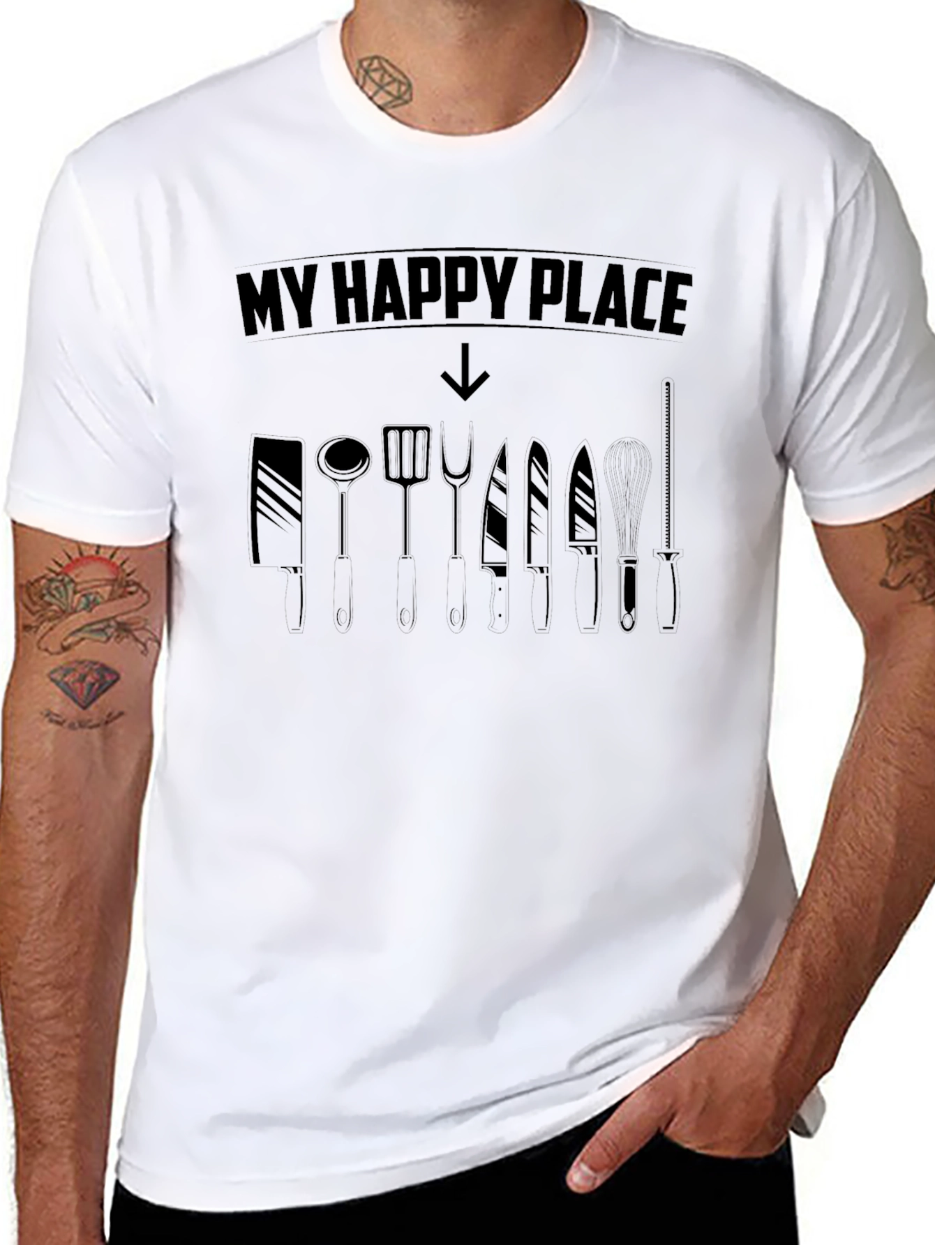 My Happy Place Chef T-Shirt