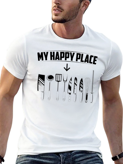 My Happy Place Chef T-Shirt