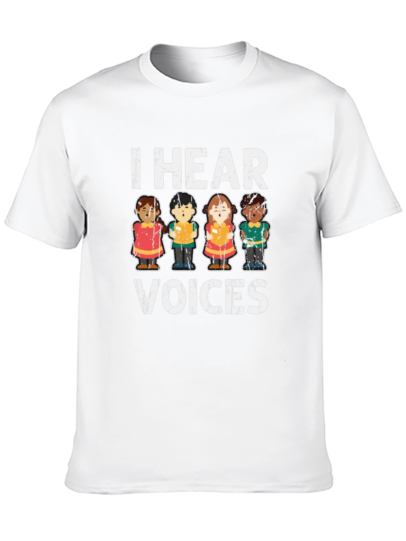 I Hear Voices Graphic Tee - Unisex Black T-Shirt