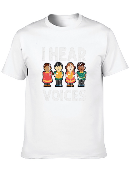I Hear Voices Graphic Tee - Unisex Black T-Shirt
