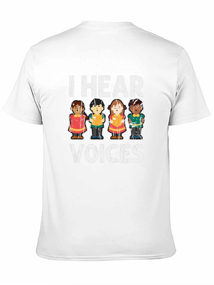 I Hear Voices Graphic Tee - Unisex Black T-Shirt