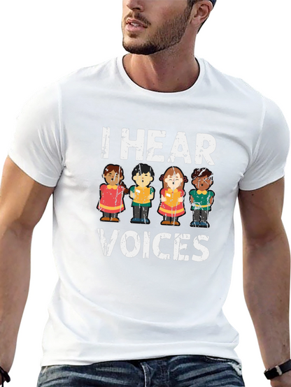 I Hear Voices Graphic Tee - Unisex Black T-Shirt