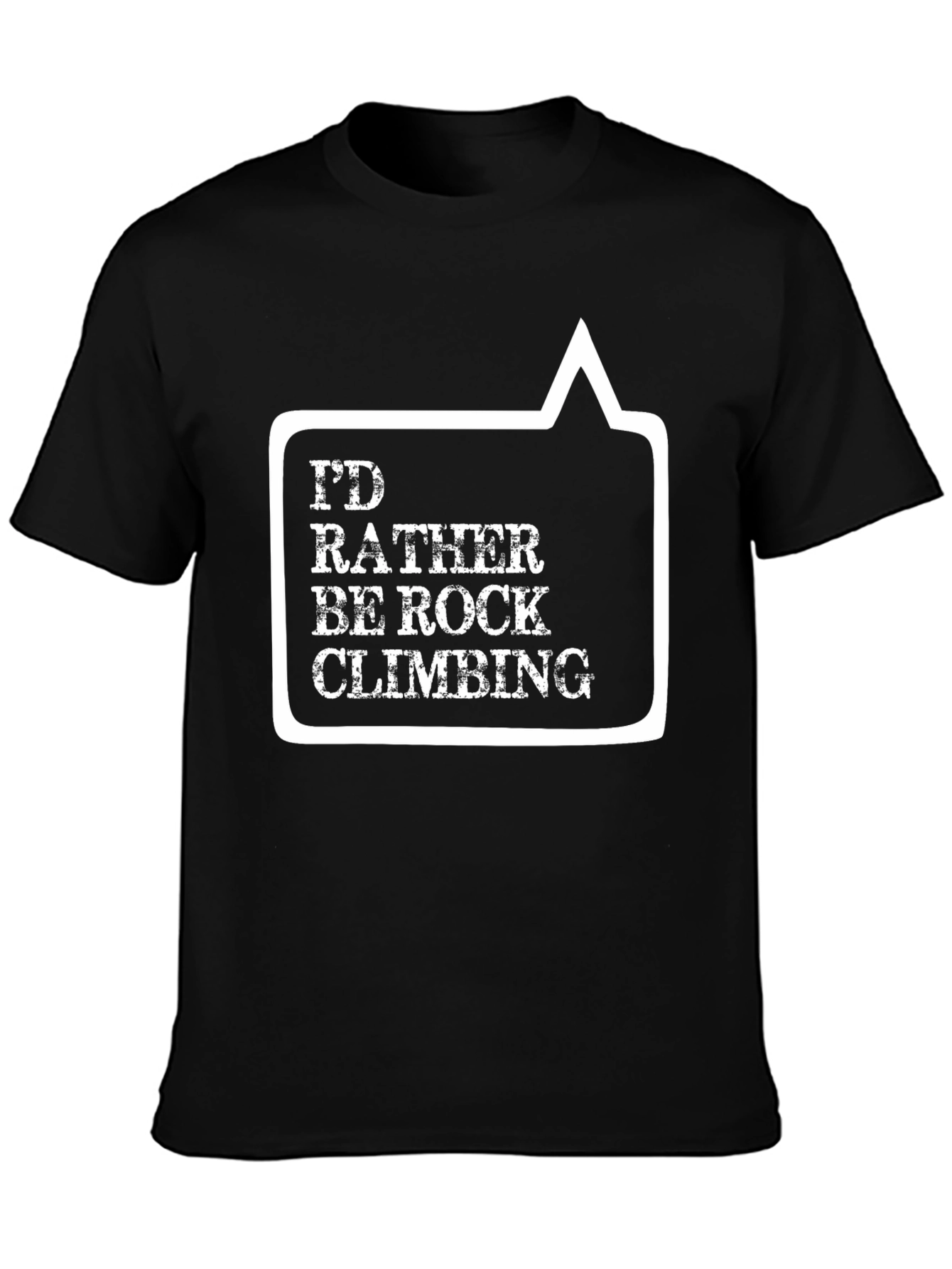 Rock Climbing Graphic Tee - Black