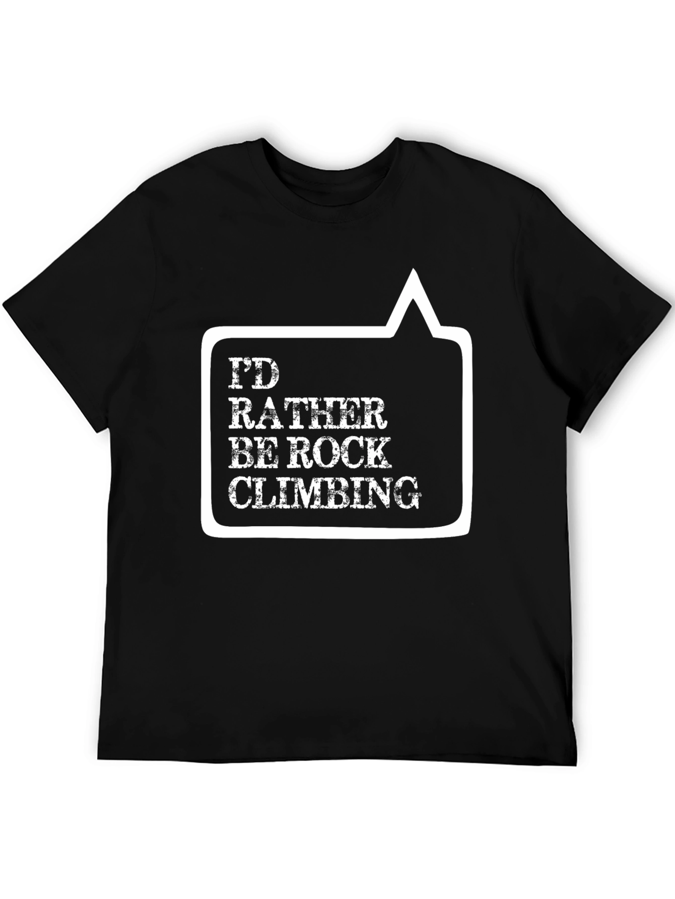 Rock Climbing Graphic Tee - Black
