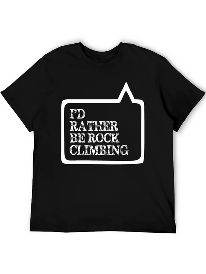 Rock Climbing Graphic Tee - Black