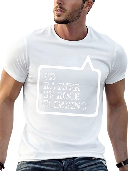 Rock Climbing Graphic Tee - Black