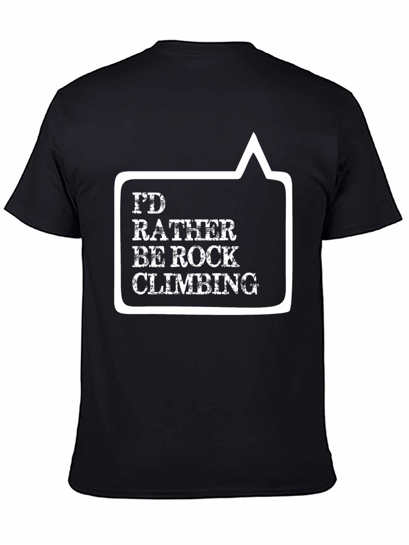 Rock Climbing Graphic Tee - Black