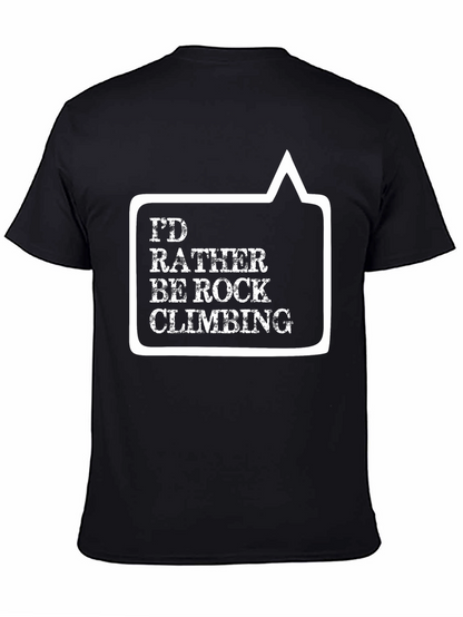 Rock Climbing Graphic Tee - Black