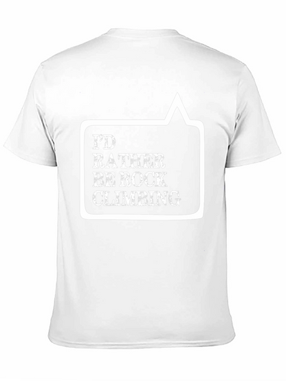 Rock Climbing Graphic Tee - Black